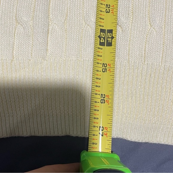 T Harris London Sweater Men's Size Medium Yellow Quarter Zip LongSleeve Cotton - Picture 6 of 10